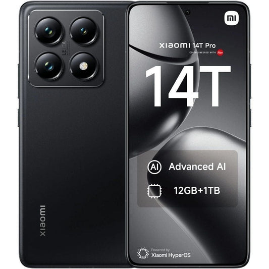Smartphone xiaomi 14t pro 12gb/ 1tb/ 6.67'/ 5g/ negro titanio