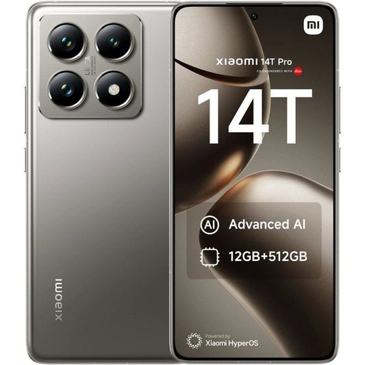 Smartphone xiaomi 14t pro 12gb/ 256gb/ 6.67'/ 5g/ gris titanio
