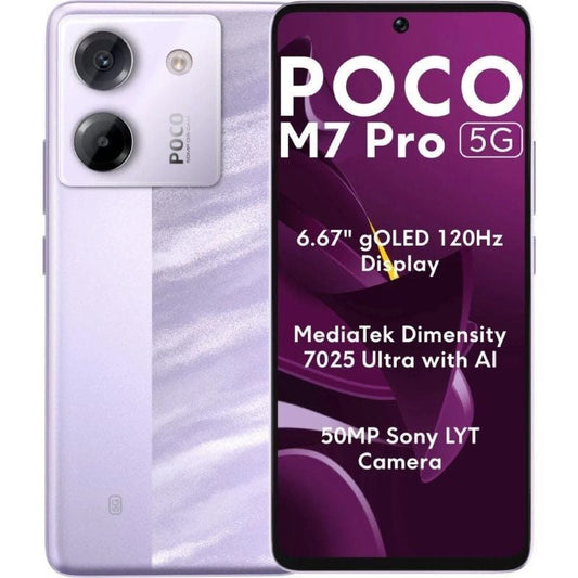 Smartphone xiaomi poco m7 pro 8gb/ 256gb/ 6.67'/ 5g/ púrpura